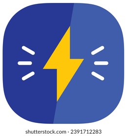illustration of a icon lightning