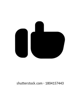 icono de ilustración como - vectorial arriba en negro