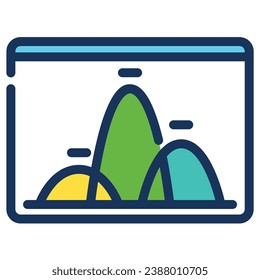 illustration of a icon line chart