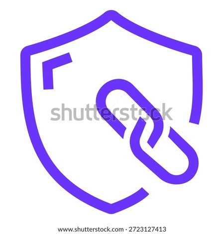 illustration of a icon link shield 