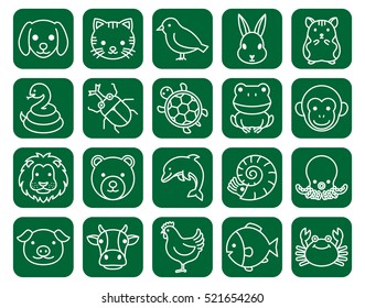 Illustration icon of living things