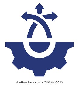 ilustración de un equilibrador de carga de icono
