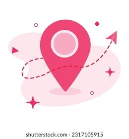illustration of a icon location