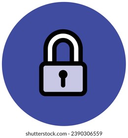 illustration of a icon lock