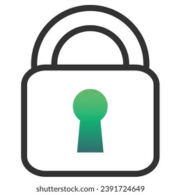 illustration of a icon lock security 
