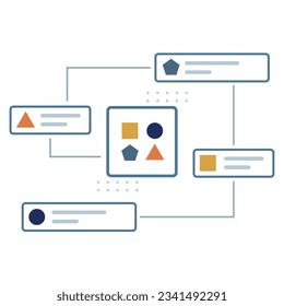 ilustración de una información lógica de icono 