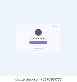 illustration of a icon login