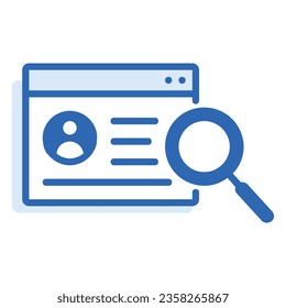 illustration of a icon lookup 