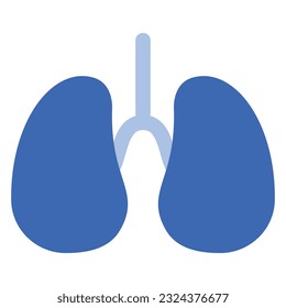 illustration of a icon  lungs 