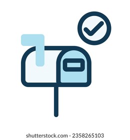 illustration of a icon mail up 