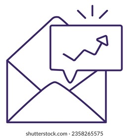 ilustración de un icono de soporte de correo 