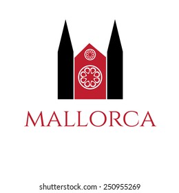 Illustration of icon of mallorca. Vector