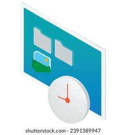 ilustración de un icono administrar tiempo