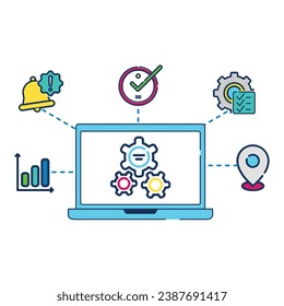 illustration of a icon management