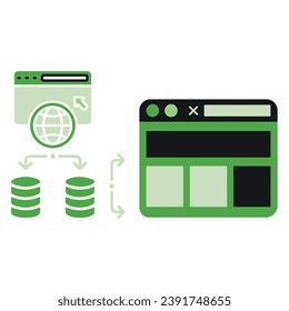 illustration of a icon management databse