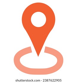 illustration of a icon map location