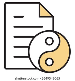 Illustration Icon Material : Business Document File