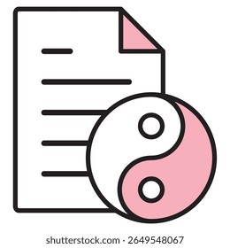 Illustration Icon Material : Business Document File
