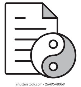 Illustration Icon Material : Business Document File