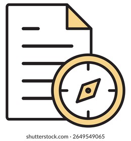 Illustration Icon Material : Business Document File