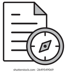 Ícone de Ilustração Material: Arquivo de Documento Comercial