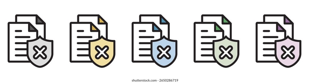 Ícone de Ilustração Material: Arquivo de Documento Comercial