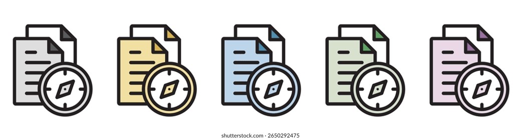 Illustration Icon Material : Business Document File