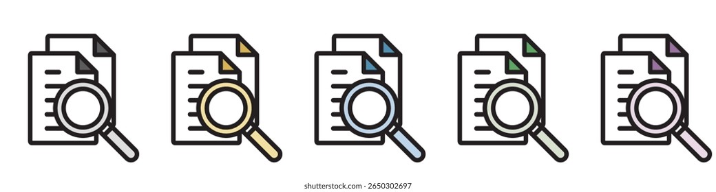Ícone de Ilustração Material: Arquivo de Documento Comercial