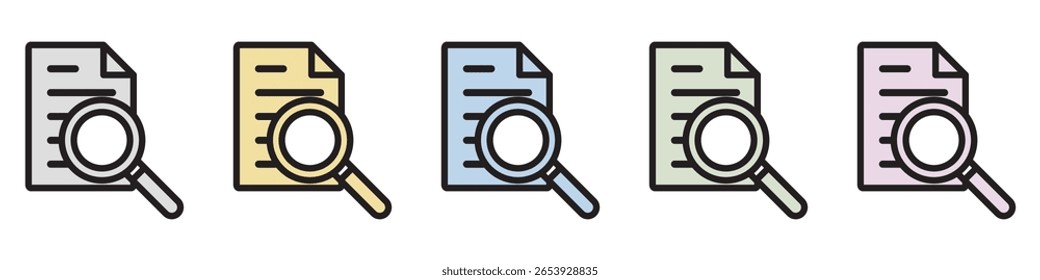 Ícone de Ilustração Material: Arquivo de Documento Comercial