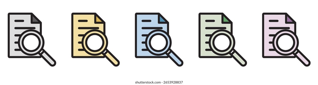 Ícone de Ilustração Material: Arquivo de Documento Comercial