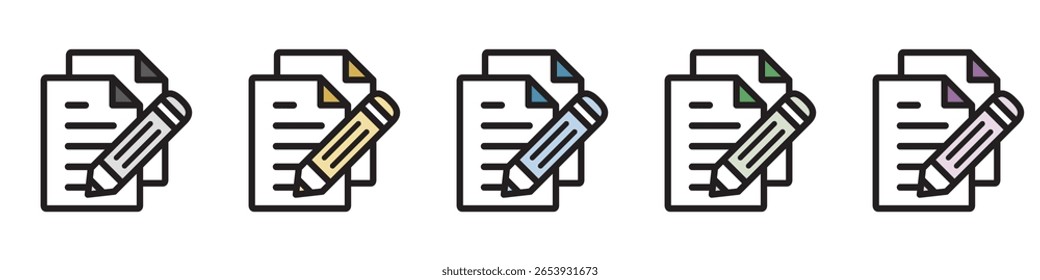 Ícone de Ilustração Material: Arquivo de Documento Comercial