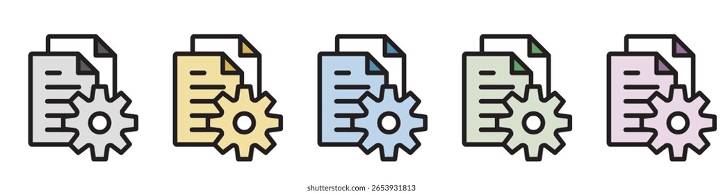 Illustration Icon Material : Business Document File