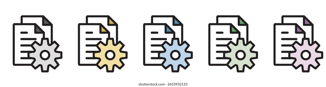 Illustration Icon Material : Business Document File