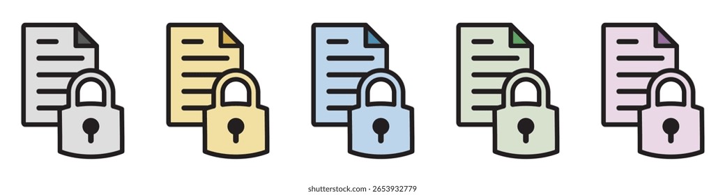 Illustration Icon Material : Business Document File