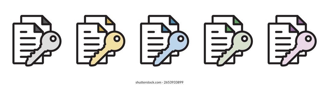 Illustration Icon Material : Business Document File