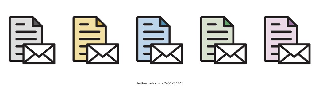 Ícone de Ilustração Material: Arquivo de Documento Comercial