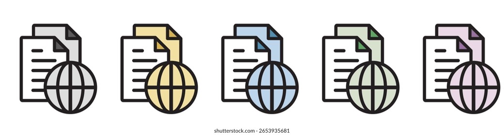 Illustration Icon Material : Business Document File