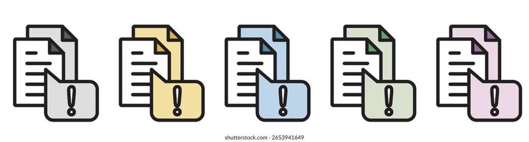 Illustration Icon Material : Business Document File