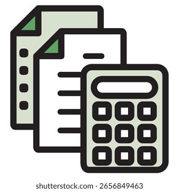 Illustration Icon Material : Business Document File