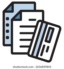 Illustration Icon Material : Business Document File