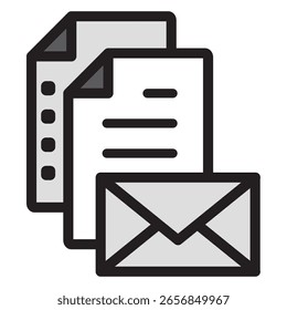 Ícone de Ilustração Material: Arquivo de Documento Comercial