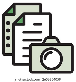 Illustration Icon Material : Business Document File