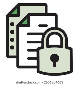Illustration Icon Material : Business Document File