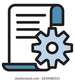 Illustration Icon Material : Business Document File