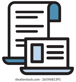 Illustrationssymbolmaterial: Geschäftsdokumentdatei