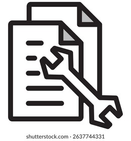 Illustration Icon Material ： Document File