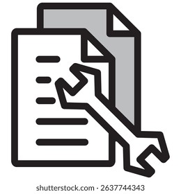 Illustration Icon Material ： Document File