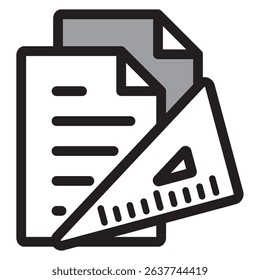 Illustration Icon Material ： Document File
