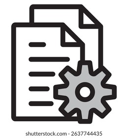 Illustration Icon Material ： Document File