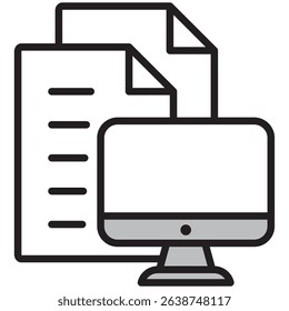 Illustration Icon Material : Document File